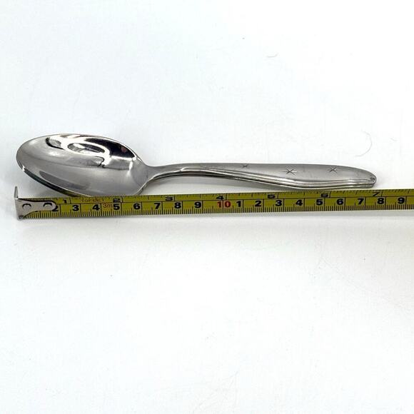 MAR-CREST Set of 2 Atomic Starburst MCM Small Serving Spoons Stainless USA Made - Picture 6 of 6